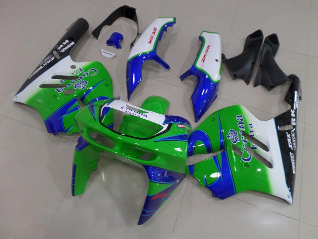 Best 1994-1997 Green Corona Kawasaki ZX9R Motorcycle Bodywork Best 1994-1997 Green Corona Kawasaki ZX9R Motorcycle Bodywork