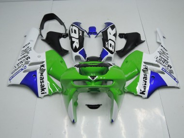 Best 1994-1997 Green White Kawasaki ZX9R Motorcycle Fairings Kits