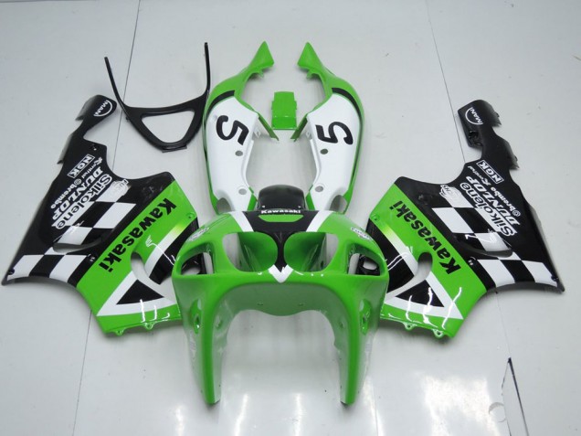 Best 1996-2003 Green Black and White Kawasaki ZX7R Motor Fairings Best 1996-2003 Green Black and White Kawasaki ZX7R Motor Fairings