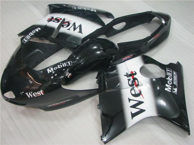 Best 1996-2007 Black White West Honda CBR1100XX Motorcycle Fairing Kit Best 1996-2007 Black White West Honda CBR1100XX Motorcycle Fairing Kit