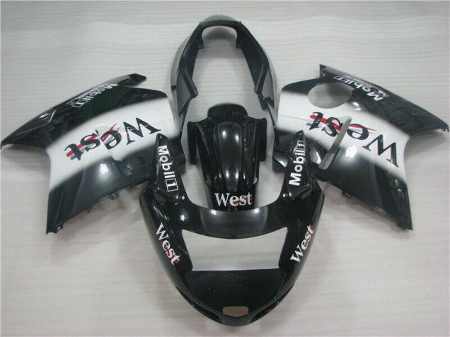 Best 1996-2007 Black White West Honda CBR1100XX Motorcycle Fairing Kit Best 1996-2007 Black White West Honda CBR1100XX Motorcycle Fairing Kit