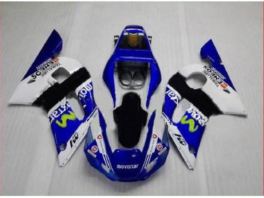 Best 1998-2002 Blue Green White Yamaha YZF R6 Motorbike Fairing