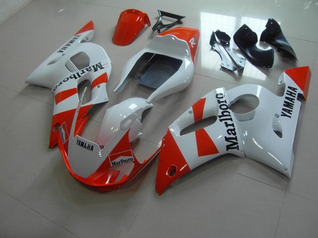 Best 1998-2002 White Red Marlboro Yamaha YZF R6 Motorbike Fairing