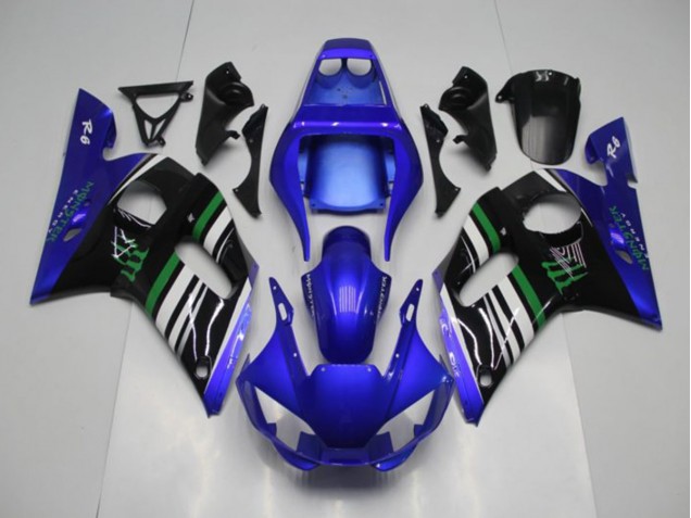Best 1998-2002 Blue Monster Yamaha YZF R6 Motor Bike Fairings