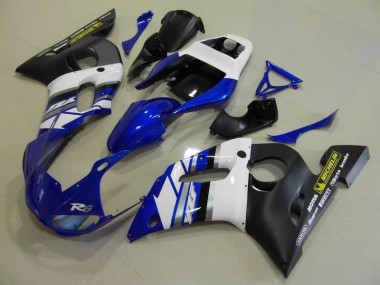 Best 1998-2002 Blue White and Black Yamaha YZF R6 Motorcylce Fairings