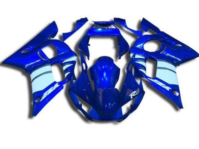 Best 1998-2002 Blue and White Yamaha YZF R6 Motorbike Fairings Best 1998-2002 Blue and White Yamaha YZF R6 Motorbike Fairings