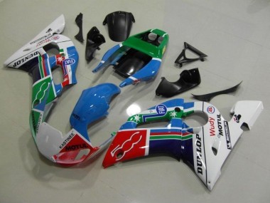 Best 1998-2002 Blue White Green Red Wudy Motul Dunlop Yamaha YZF R6 Bike Fairings