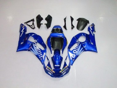 Best 1998-2002 Blue White Go Motul Yamaha YZF R6 Motorcycle Bodywork
