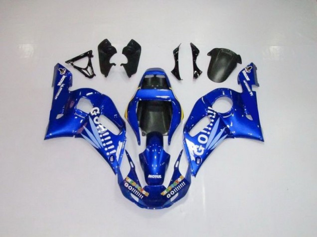 Best 1998-2002 Blue White Go Motul Yamaha YZF R6 Motorcycle Bodywork
