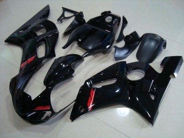 Best 1998-2002 Glossy Black Red Decals Yamaha YZF R6 Motorcycle Fairings Kits