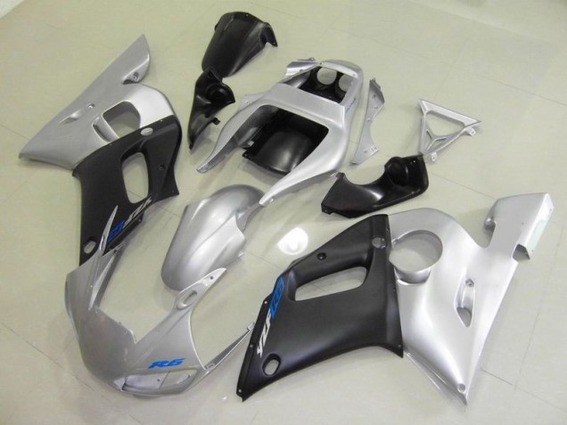 Best 1998-2002 Black Silver Yamaha YZF R6 Motorcycle Fairings Kit Best 1998-2002 Black Silver Yamaha YZF R6 Motorcycle Fairings Kit