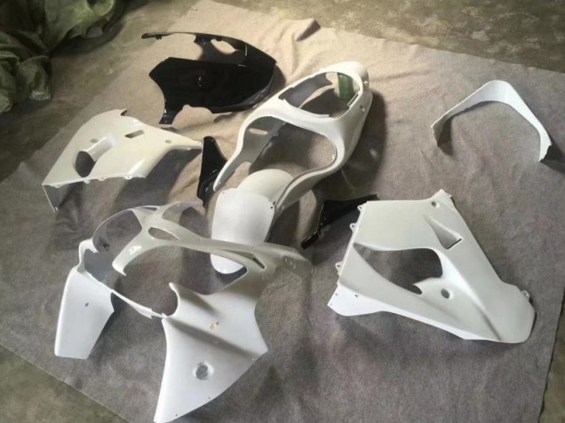 Best 2000-2001 Pure White Glossy Black Kawasaki ZX9R Motorcycle Fairings Kits Best 2000-2001 Pure White Glossy Black Kawasaki ZX9R Motorcycle Fairings Kits