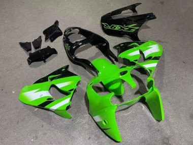 Best 2000-2001 Green Glossy Black Kawasaki ZX9R Motorcylce Fairings