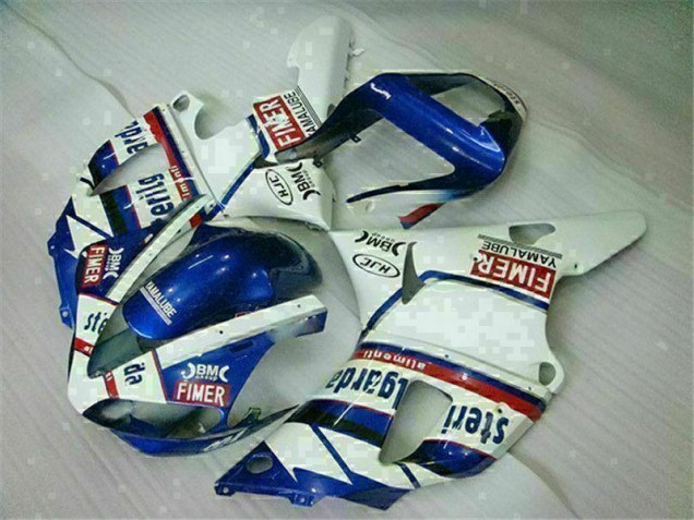 Best 2000-2001 Blue White Yamaha YZF R1 Replacement Fairings
