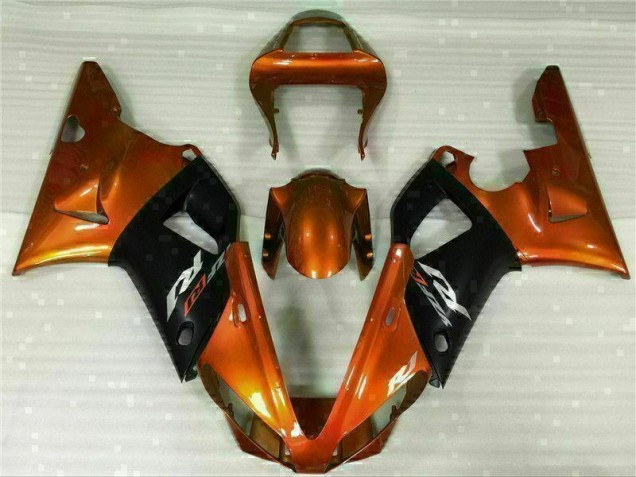 Best 2000-2001 Orange Yamaha YZF R1 Motorbike Fairings