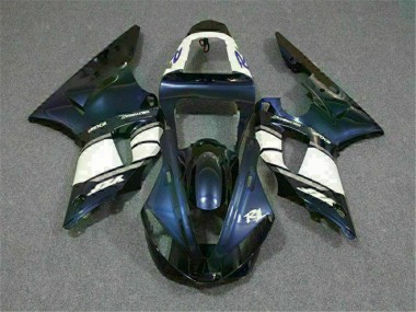 Best 2000-2001 Blue Yamaha YZF R1 Motorcycle Fairings MF0745