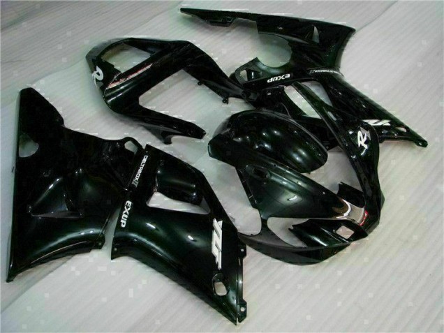 Best 2000-2001 Black Yamaha YZF R1 Motorcycle Fairing Kit