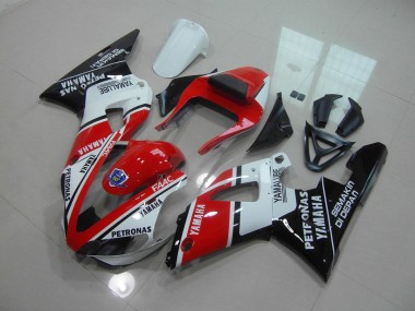 Best 2000-2001 Red Glossy Black Yamaha YZF R1 Replacement Motorcycle Fairings
