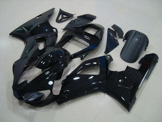 Best 2000-2001 Black Yamaha YZF R1 Motorcycle Fairing Kits