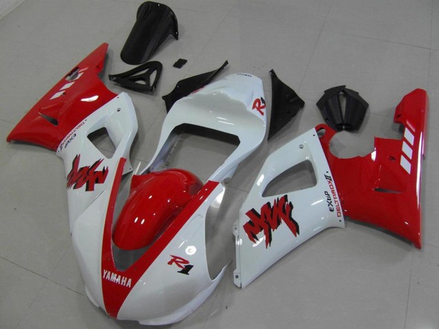Best 2000-2001 Red White Race Yamaha YZF R1 Motorbike Fairing Best 2000-2001 Red White Race Yamaha YZF R1 Motorbike Fairing