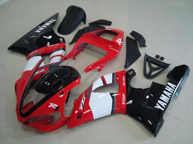 Best 2000-2001 Red Black White Yamaha YZF R1 Moto Fairings