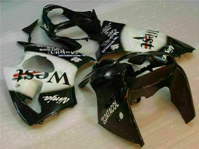 Best 2000-2002 Black West Ninja Kawasaki ZX6R Motorcycle Fairings Kits Best 2000-2002 Black West Ninja Kawasaki ZX6R Motorcycle Fairings Kits