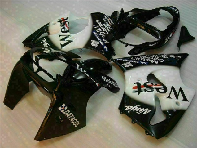 Best 2000-2002 Black West Ninja Kawasaki ZX6R Motorcycle Fairings Kits Best 2000-2002 Black West Ninja Kawasaki ZX6R Motorcycle Fairings Kits
