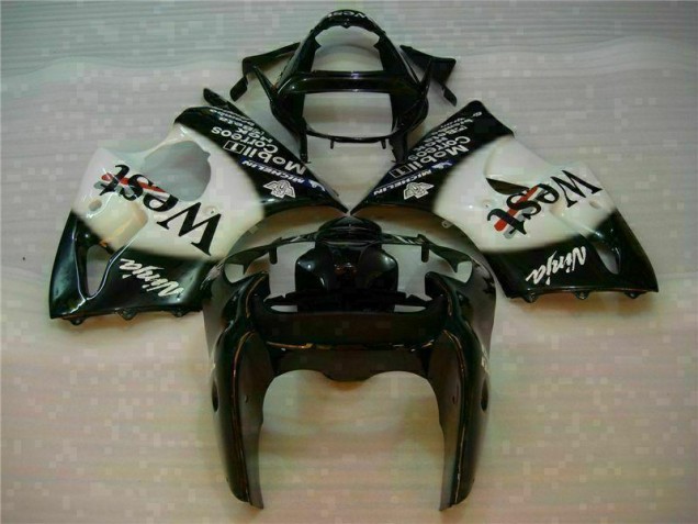 Best 2000-2002 Black West Ninja Kawasaki ZX6R Motorcycle Fairings Kits Best 2000-2002 Black West Ninja Kawasaki ZX6R Motorcycle Fairings Kits