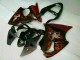 Best 2000-2002 Black Red Flame Kawasaki ZX6R Motorcycle Fairing Kits