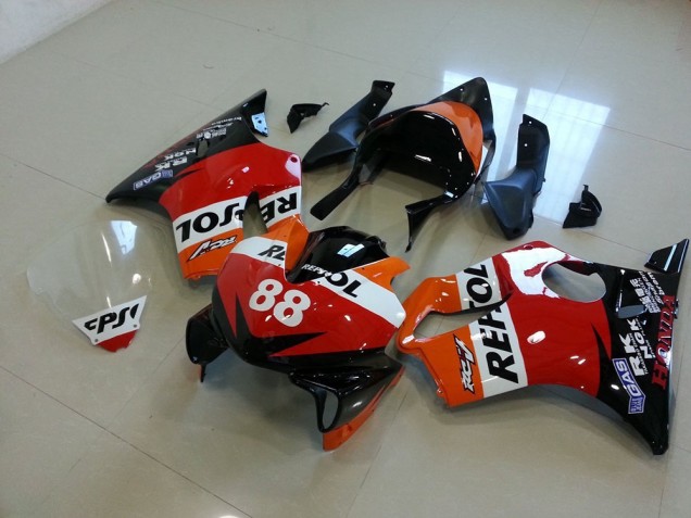 Best 2001-2003 Race Repsol 88 Honda CBR600 F4i Motorcyle Fairings