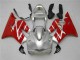 Best 2001-2003 Silver Red Honda CBR600 F4i Bike Fairings
