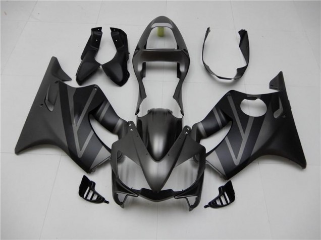 Best 2001-2003 Matte Black Grey Honda CBR600 F4i Replacement Motorcycle Fairings