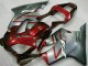 Best 2001-2003 Red Silver Honda CBR600 F4i Moto Fairings