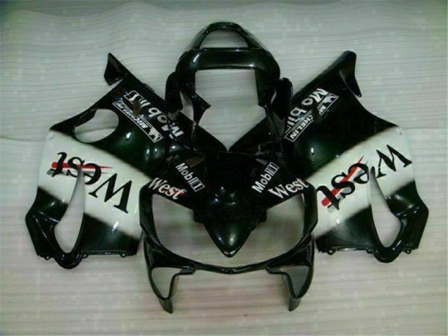 Best 2001-2003 White Black West Honda CBR600 F4i Bike Fairings Best 2001-2003 White Black West Honda CBR600 F4i Bike Fairings