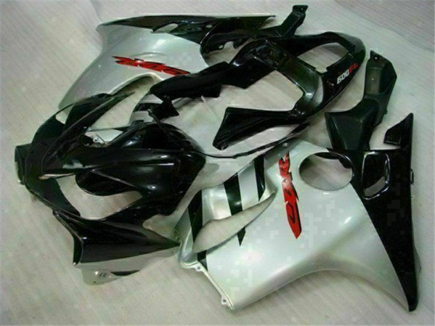 Best 2001-2003 Black Silver Honda CBR600 F4i Bike Fairing Kit