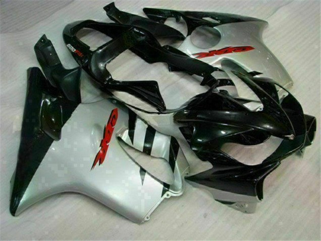 Best 2001-2003 Black Silver Honda CBR600 F4i Bike Fairing Kit