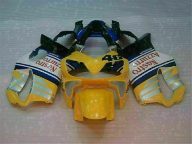 Best 2001-2003 Yellow Silver Nastro Azzurro Honda CBR600 F4i Motorcylce Fairings