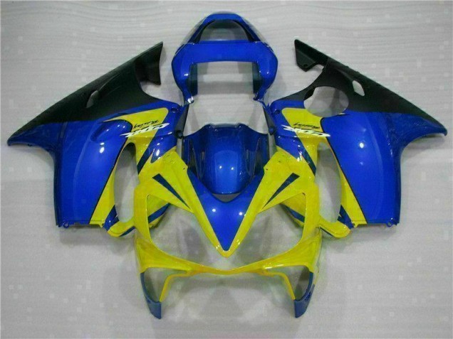Best 2001-2003 Yellow Blue Honda CBR600 F4i Bike Fairings
