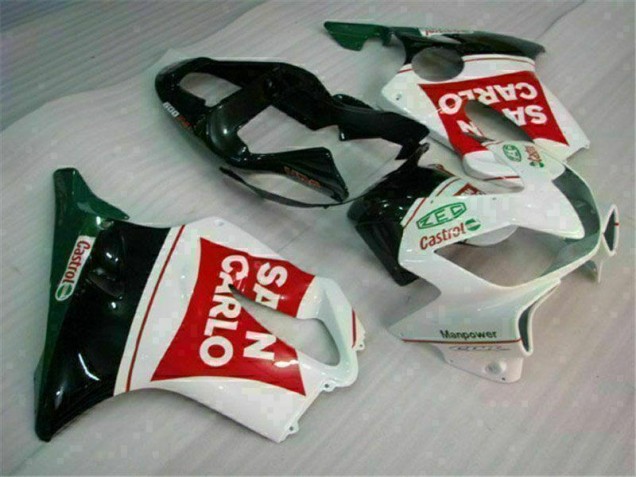 Best 2001-2003 Red White Black San Carlo Honda CBR600 F4i Bike Fairing