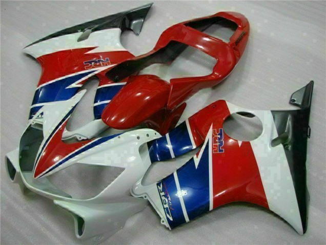 Best 2001-2003 Red White Blue Honda CBR600 F4i Replacement Motorcycle Fairings