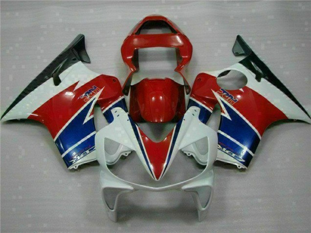Best 2001-2003 Red White Blue Honda CBR600 F4i Replacement Motorcycle Fairings