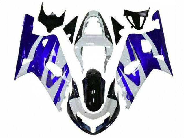 Best 2001-2003 Blue White Suzuki GSXR 600/750 Motorcylce Fairings Best 2001-2003 Blue White Suzuki GSXR 600/750 Motorcylce Fairings