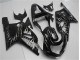 Best 2001-2003 Black White Flame Suzuki GSXR 600/750 Motorcycle Fairing Kits