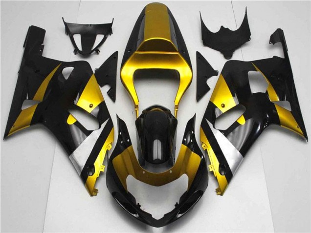 Best 2001-2003 Gold Black Suzuki GSXR 600/750 Bike Fairing Best 2001-2003 Gold Black Suzuki GSXR 600/750 Bike Fairing