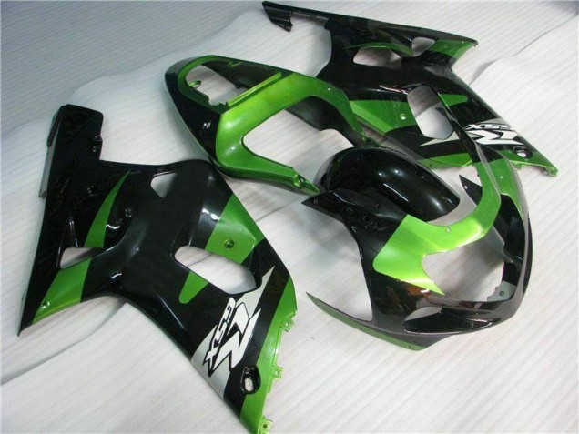 Best 2001-2003 Green Black Suzuki GSXR 600/750 Motorbike Fairing