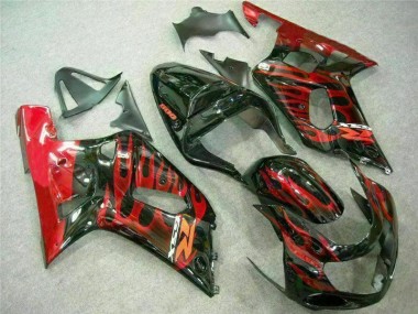 Best 2001-2003 Red Black Suzuki GSXR 600/750 Motorcycle Fairing Kit