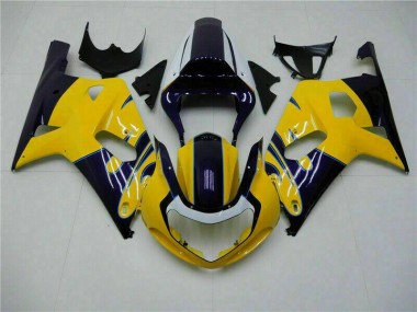 Best 2001-2003 Yellow Suzuki GSXR 600/750 Bike Fairings