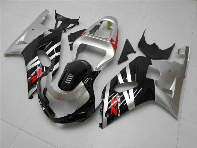 Best 2001-2003 Silver Suzuki GSXR 600/750 Motorcycle Fairings Kits