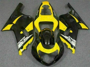 Best 2001-2003 Yellow Black Suzuki GSXR 600/750 Motorcycle Replacement Fairings