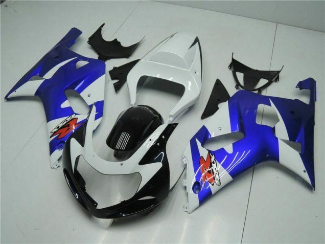 Best 2001-2003 White Blue Suzuki GSXR 600/750 Motorcycle Fairings Kit Best 2001-2003 White Blue Suzuki GSXR 600/750 Motorcycle Fairings Kit